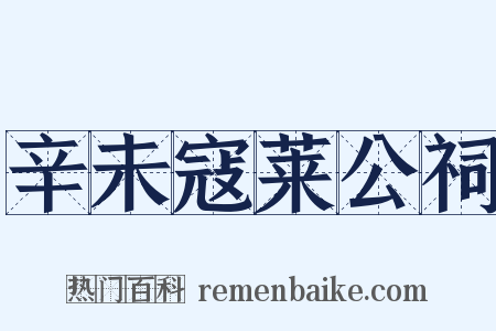 辛未寇莱公祠是什么意思的图片